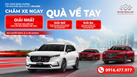 CHĂM XE CHUẨN HÃNG - NHẬN QUÀ VỀ TAY tại Honda Ô tô Sông Lam